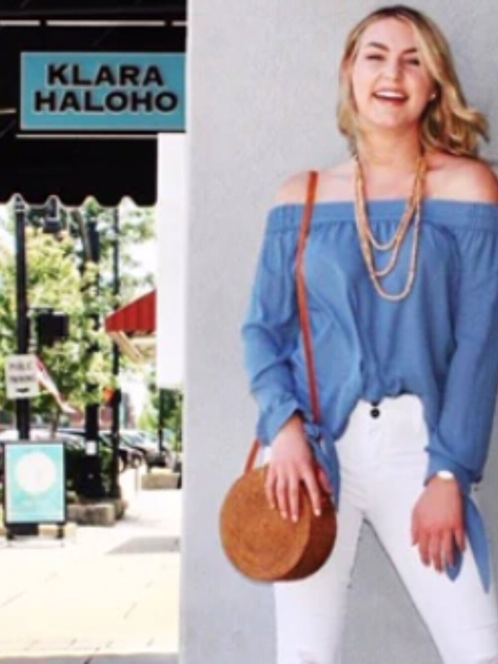 Klara Haloho Hand Crafted Round Rattan Crossbody - Picture 12 of 14